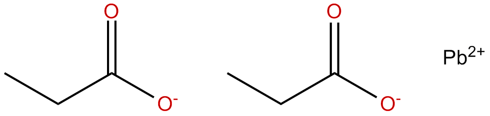 Image of lead propionate