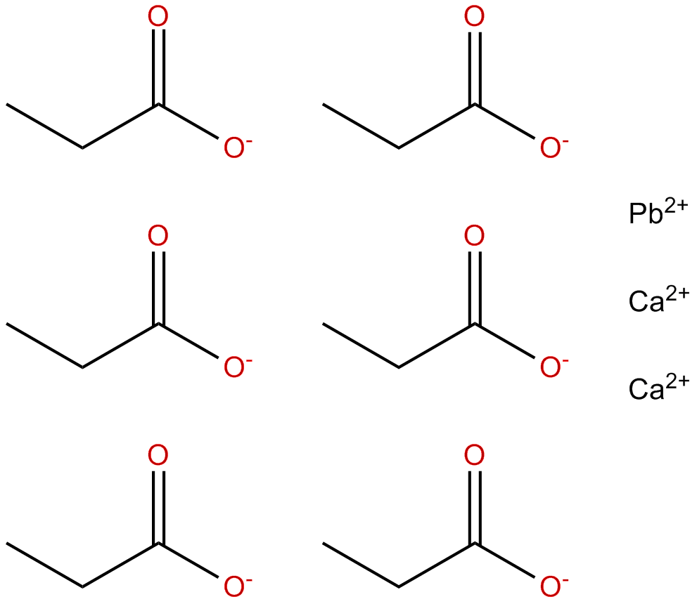 Image of lead(II) dicalcium hexapropanoate