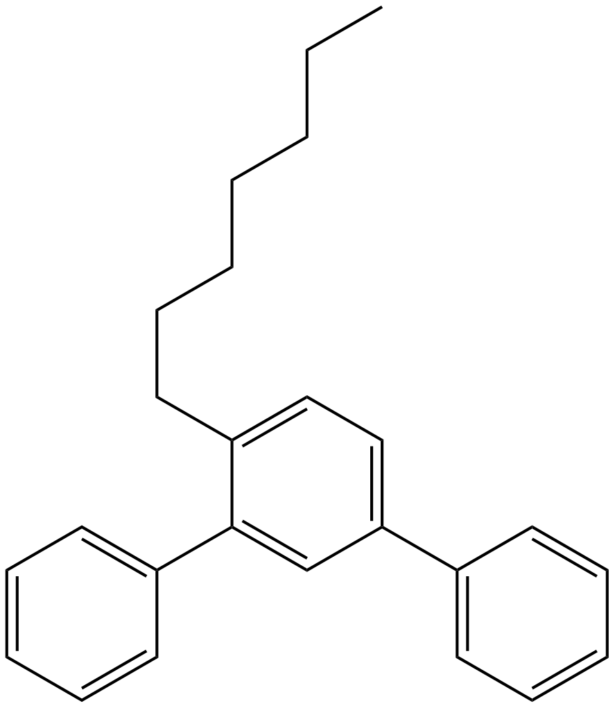 Image of m-terphenyl, 4'-heptyl-