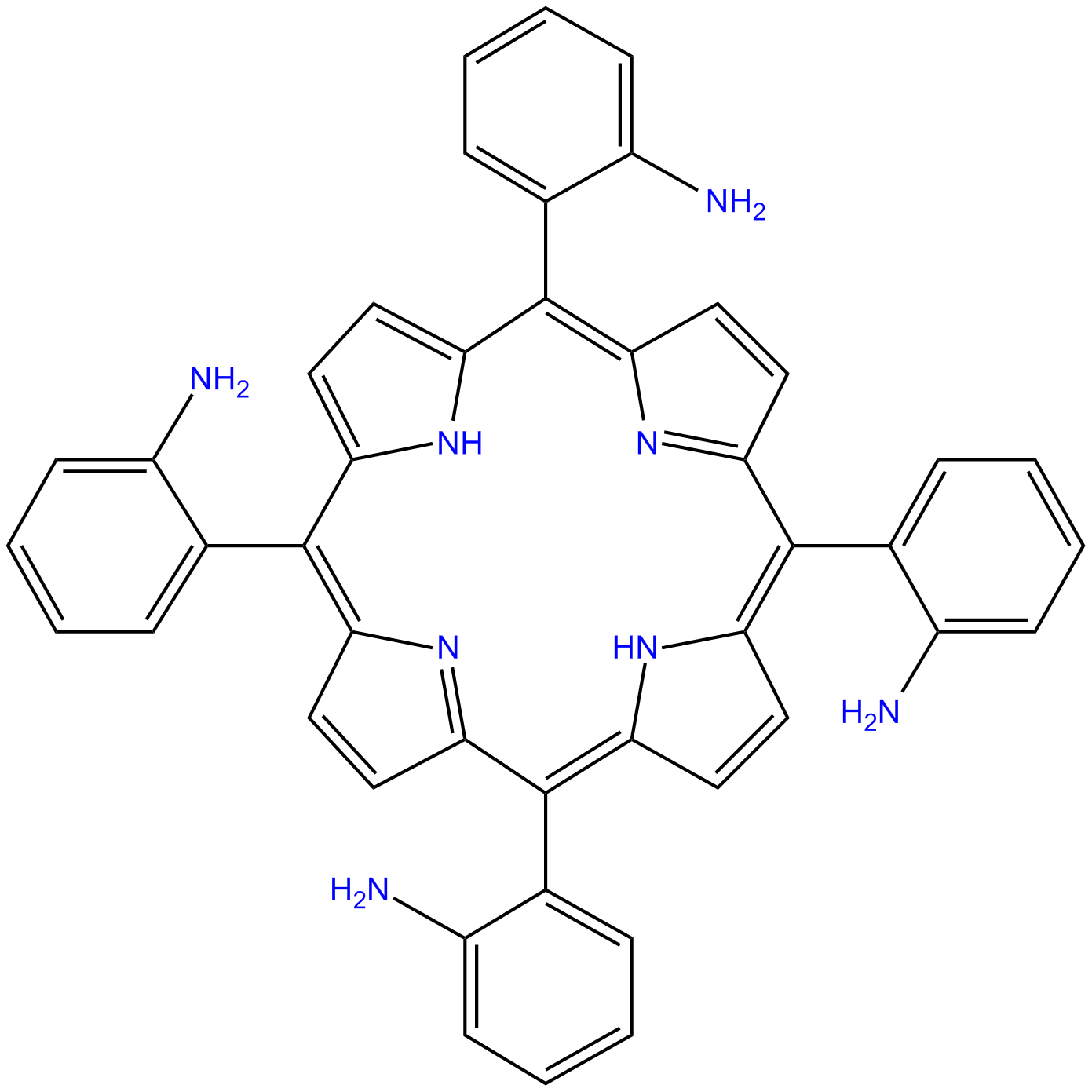 Image of meso-tetra(o-aminophenyl)porphyrin