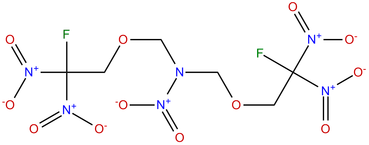 Image of methanamine, 1-(2-fluoro-2,2-dinitroethoxy)-N-[(2-fluoro-2,2-dinitroethoxy)methyl]-N-nitro-