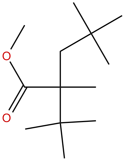 Image of methyl 2,4,4-trimethyl-2-(1,1-dimethylethyl)pentanoate