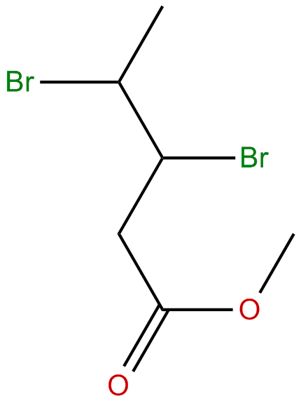 Image of methyl 3,4-dibromopentanoate