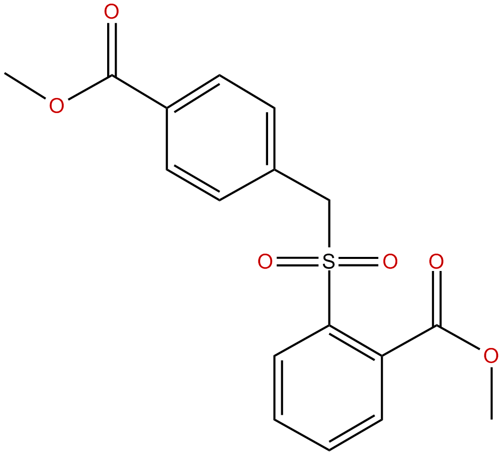 Image of methyl 4-[((2'-carbomethoxyphenyl)sulfonyl)methyl]benzoate