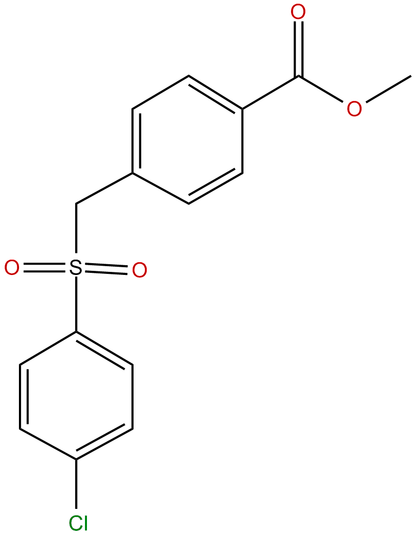 Image of methyl 4-[((4'-chlorophenyl)sulfonyl)methyl]benzoate