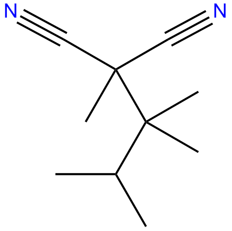 Image of methyl(1,1,2-trimethylpropyl)malononitrile