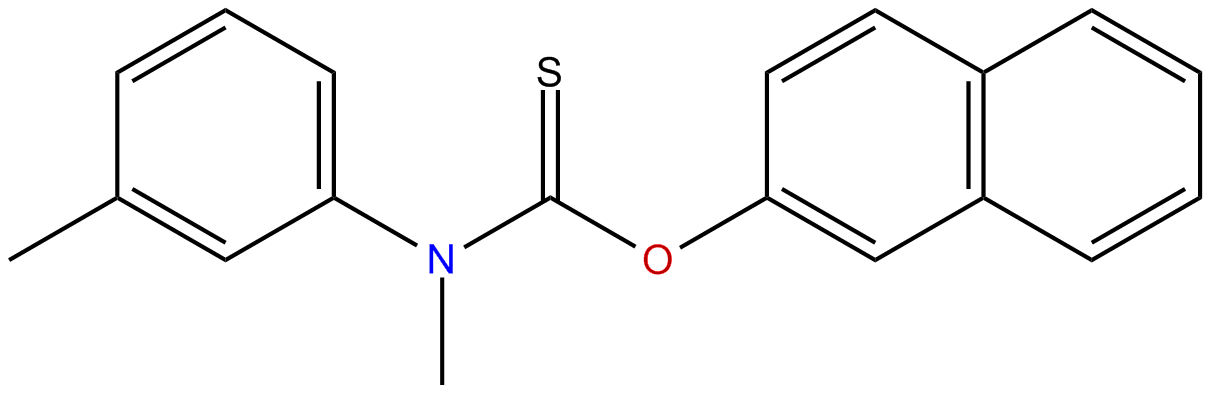 Image of methyl(3-methylphenyl)carbamothioic acid O-2-naphthalenyl ester