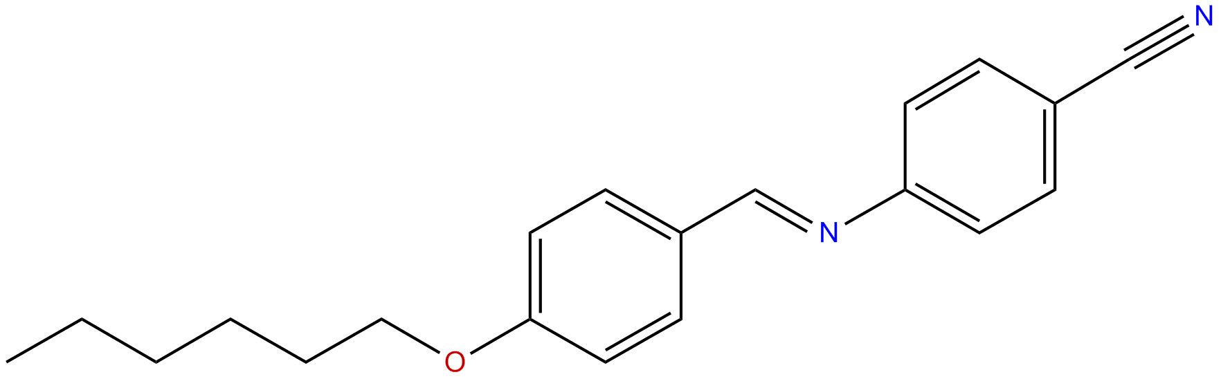 Image of N-4-(hexyloxybenzylidene)-4-aminobenzonitrile