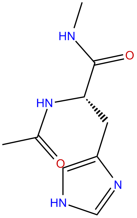 Image of N-acetyl-N'-methyl-L-alpha-histidinamide