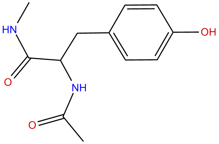 Image of N-acetyl-N'-methyl-L-alpha-tyrosinamide