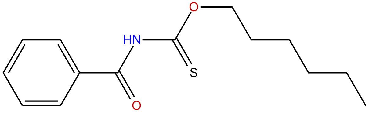 Image of N-benzoylthiocarbamic-o-hexyl ester