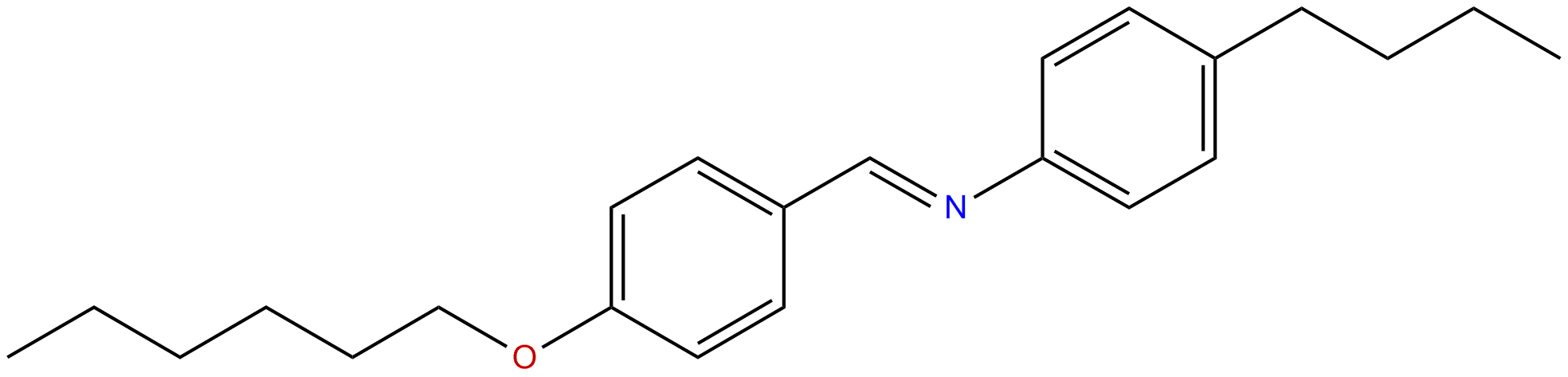 Image of N-butyl-N-[(4-hexyloxyphenyl)methylene]benzenamine