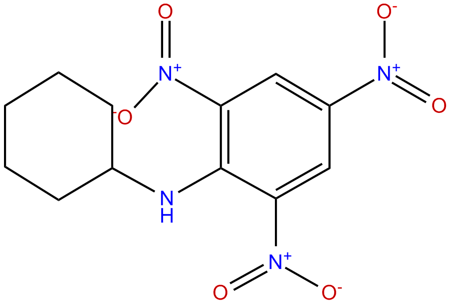 Image of N-cyclohexyl-2,4,6-trinitroaniline