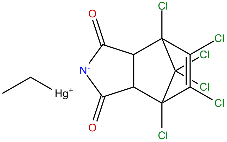 Image of N-ethylmercuri-1,2,3,6-tetrahydro-3,6-endomethano-3,4,5,6,7,7-hexachlorophthalimide