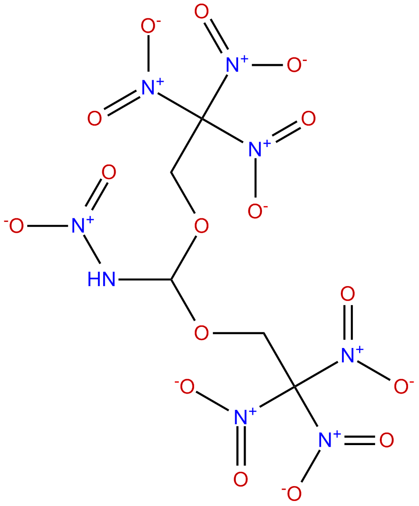 Image of N-Nitro(bis(2,2,2-trinitro-ethoxy)methyl)amine