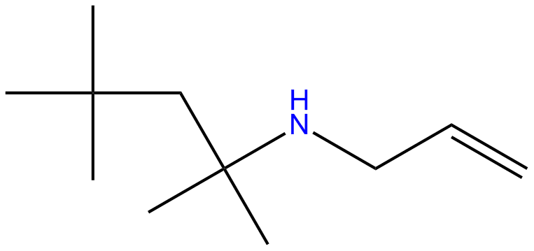 Image of N-(2-propenyl)-1,1,3,3-tetramethylbutylamine