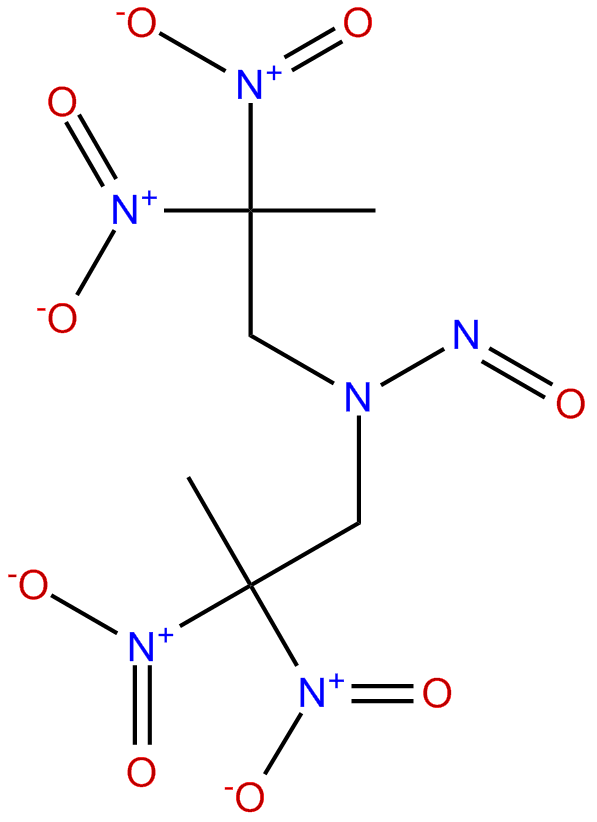 Image of N-(2,2-dinitropropyl)-2,2-dinitro-N-nitroso-1-propanamine
