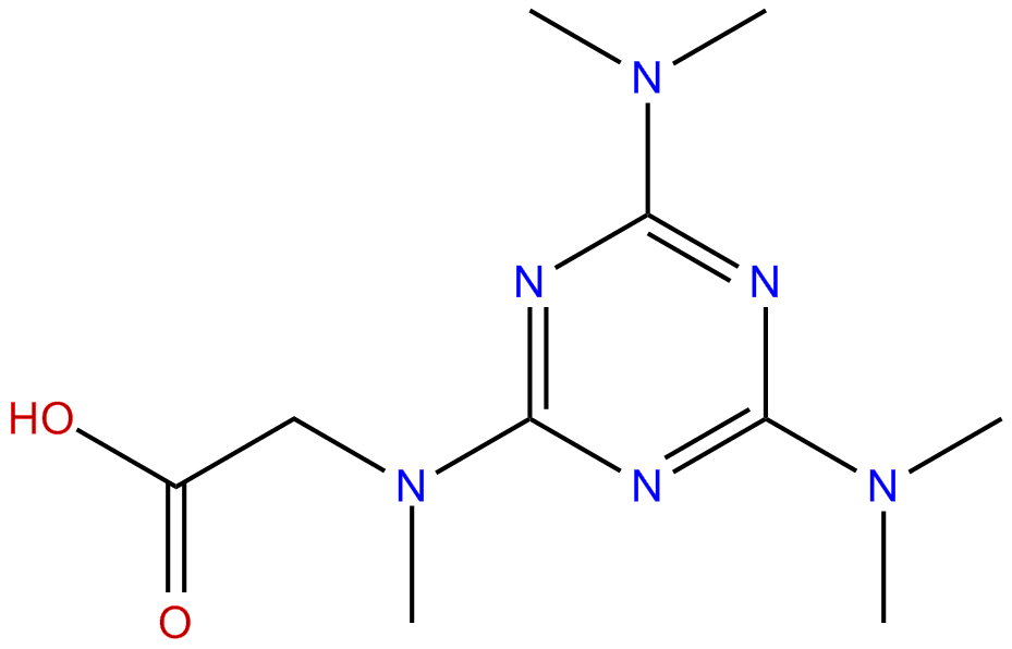 Image of N-[4,6-bis(dimethylamino)-1,3,5-triazin-2-yl]-N-methylglycine