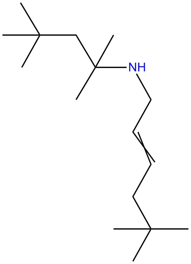 Image of N-(5,5-dimethyl-2-hexenyl)-1,1,3,3-tetramethylbutylamine