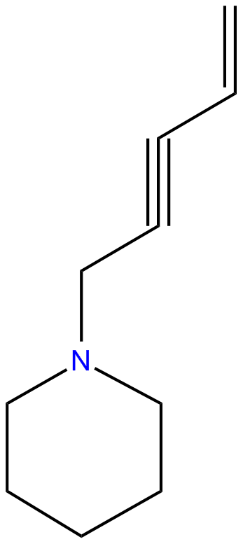 Image of N-(pent-2-yn-4-enyl)piperidine