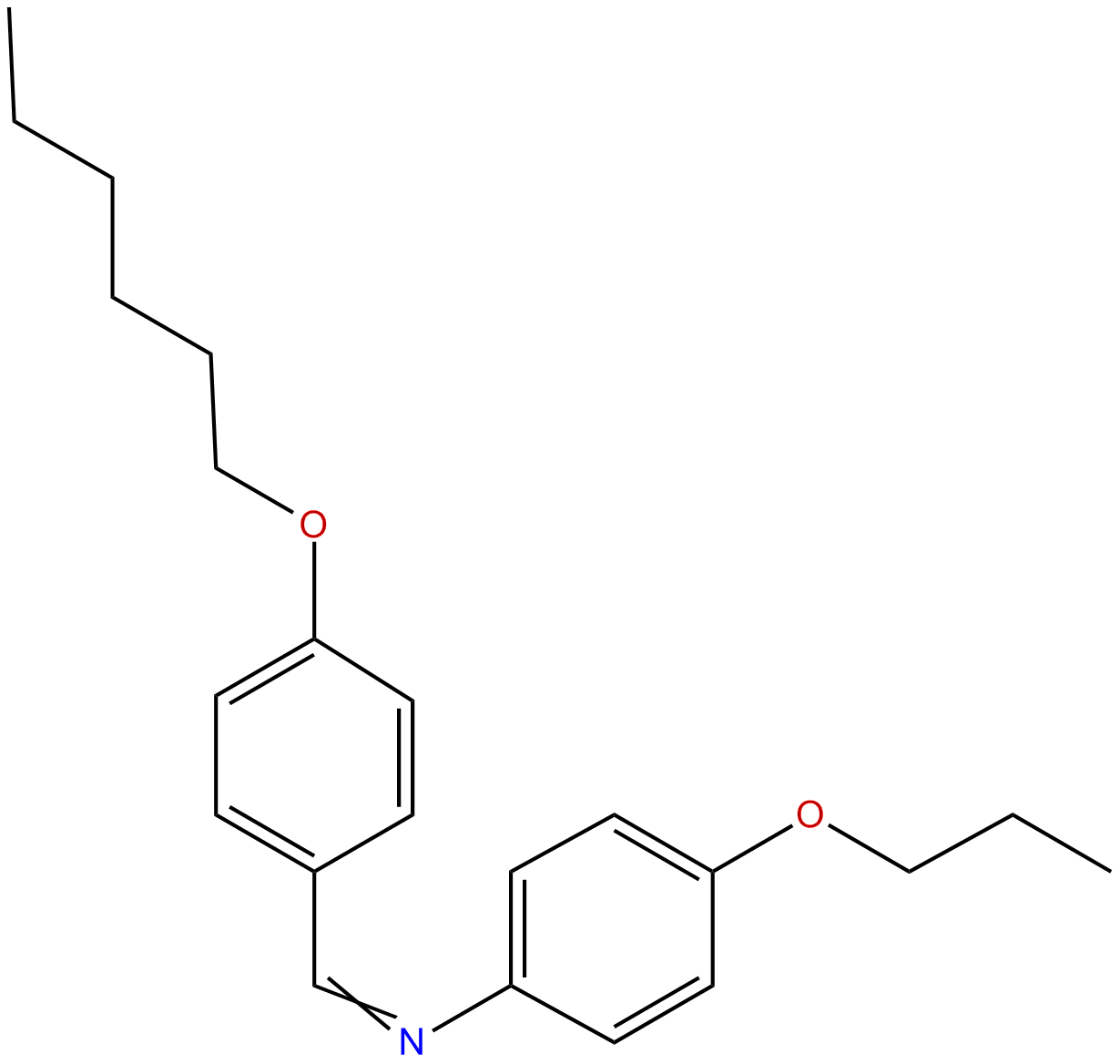 Image of N-[[4-(hexyloxy)phenyl]methylene]-4-propoxybenzenamine