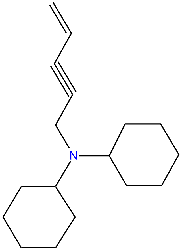 Image of N,N-dicyclohexylpent-2-yn-4-enamine