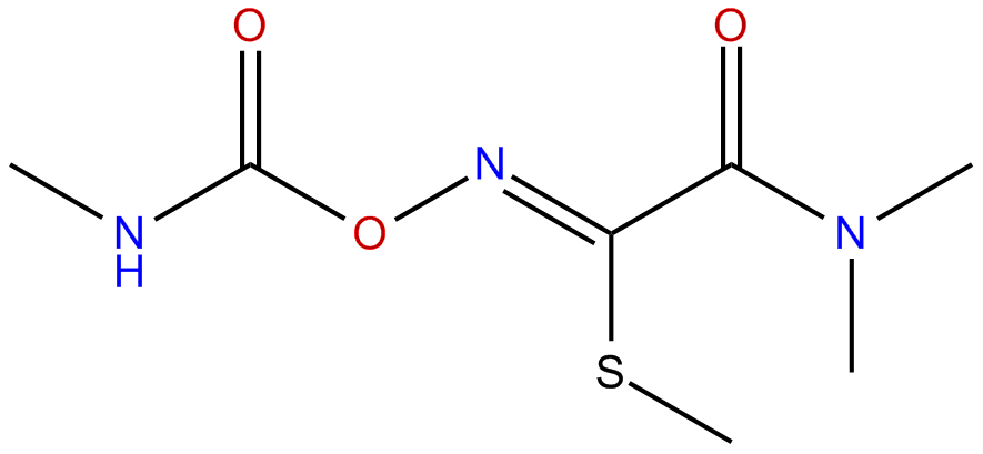 Image of N,N-dimethyl-2-methylcarbamoyloxyimino-2-(methylthio)acetamide