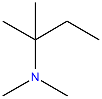Image of N,N,2-trimethyl-2-butanamine