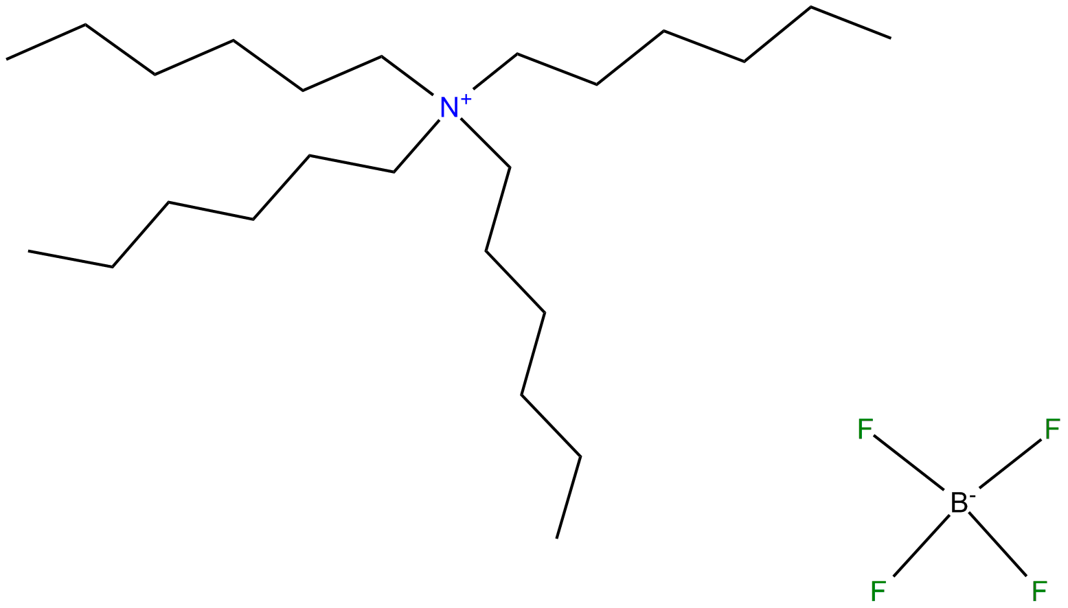 Image of N,N,N-trihexyl-1-hexanaminium tetrafluoroborate