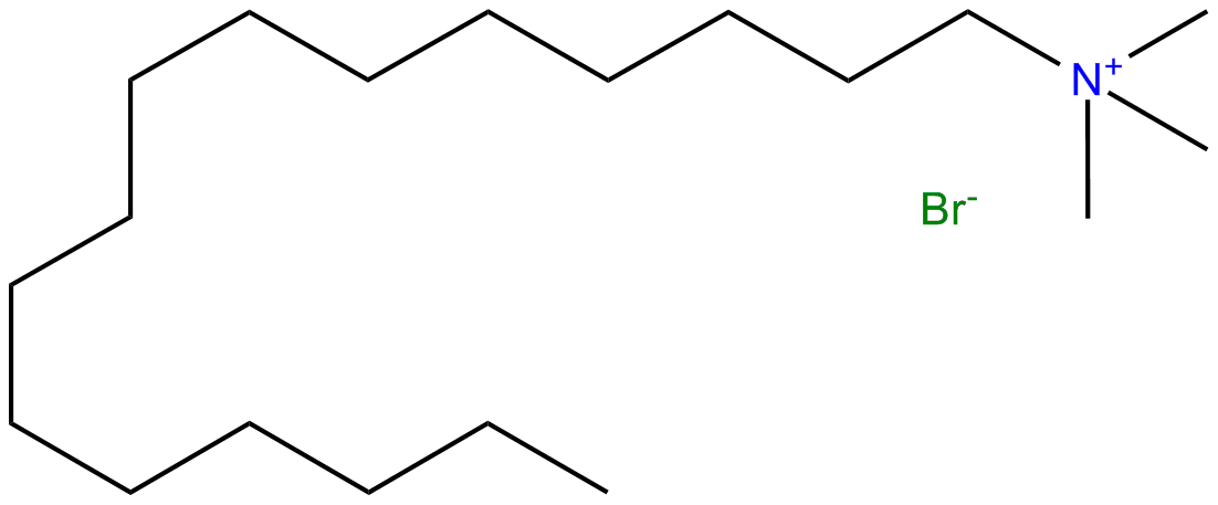 Image of N,N,N-trimethyl-1-hexadecanaminium bromide