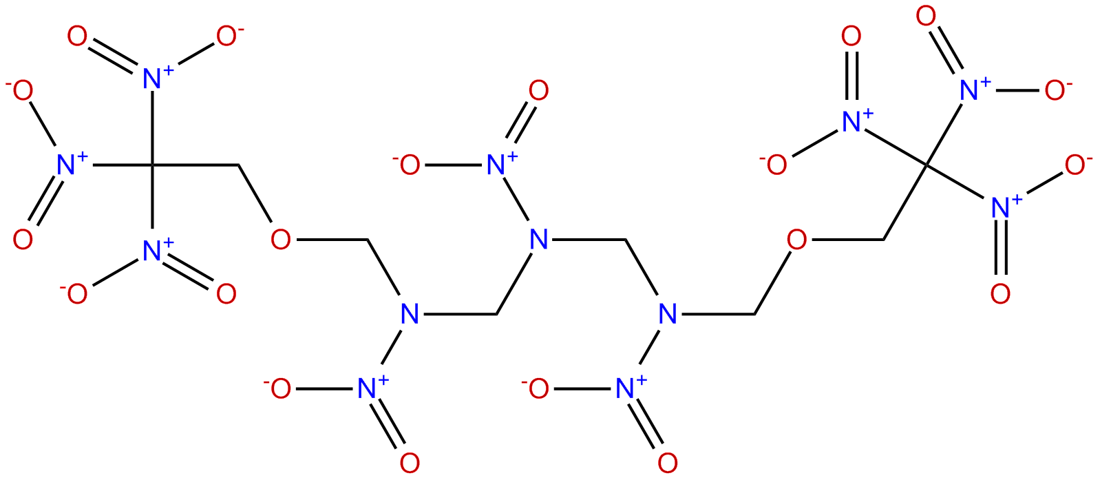 Image of N,N,N-Trinitrobis((((2,2,2-trinitro-ethoxy)methyl)amino)-methyl)amine