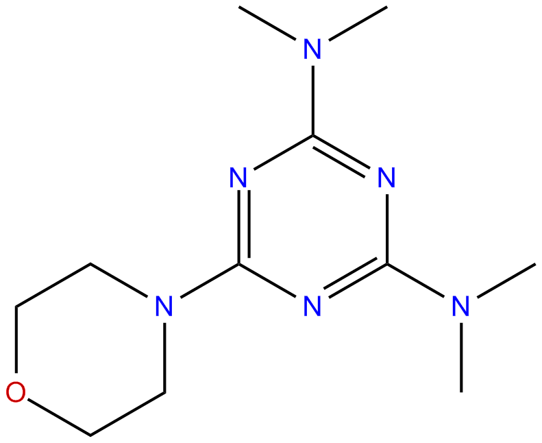 Image of N,N,N',N'-tetramethyl-6-(4-morpholinyl)-1,3,5-triazine-2,4-diamine