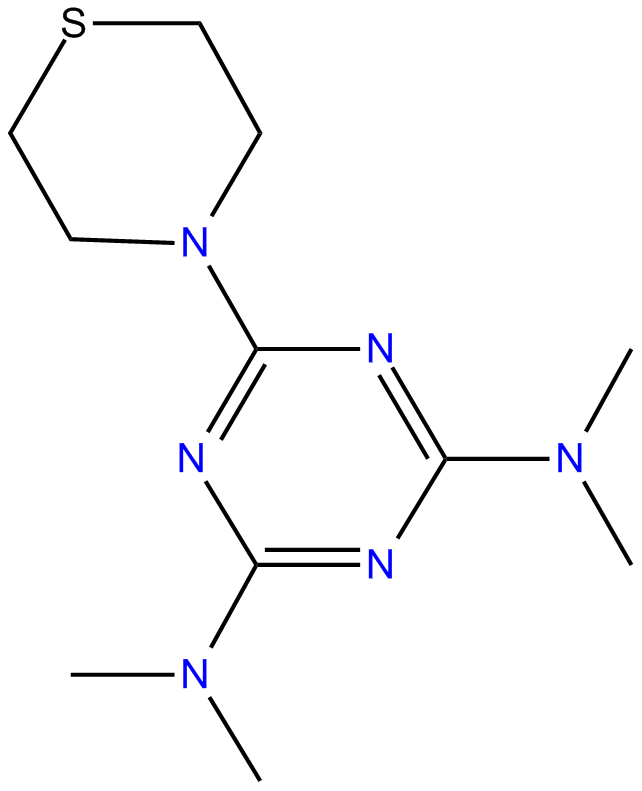 Image of N,N,N',N'-tetramethyl-6-(4-thiomorpholinyl)-1,3,5-triazine-2,4-diamine