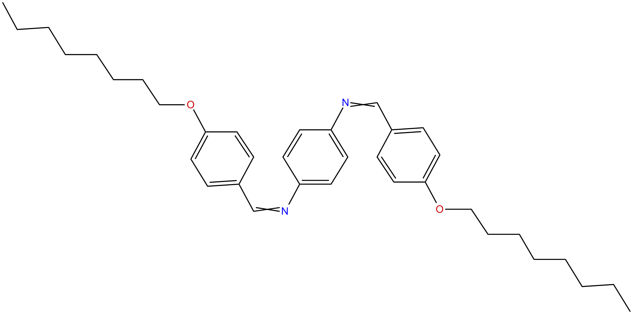 Image of N,N'-bis(4-octyloxybenzylidene)-1,4-phenylenediamine