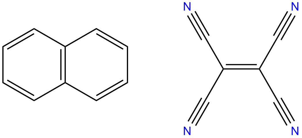 Image of naphthalene-tetracyanoethylene complex