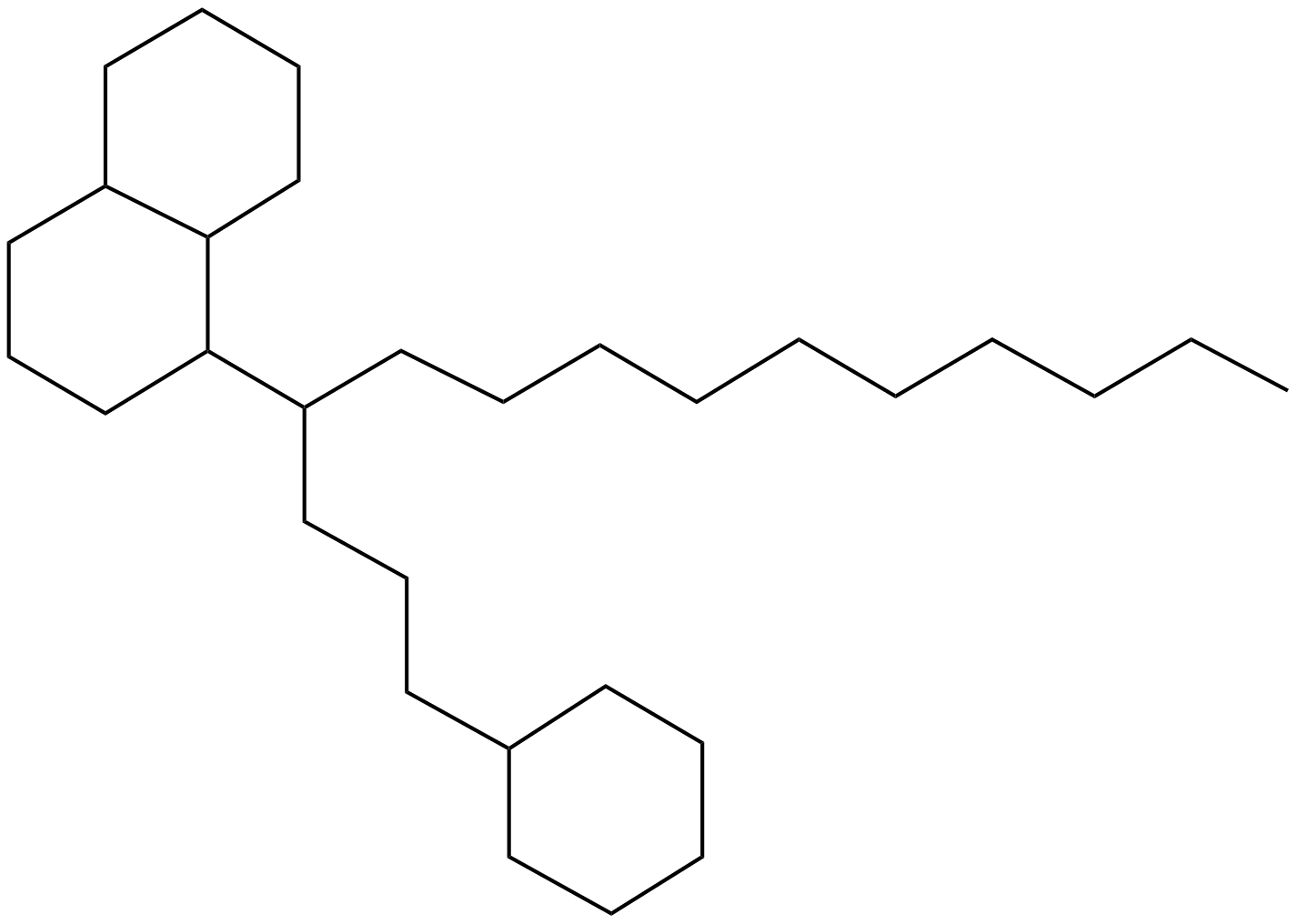 Image of naphthalene, 1-[1-(3-cyclohexylpropyl)undecyl]decahydro-