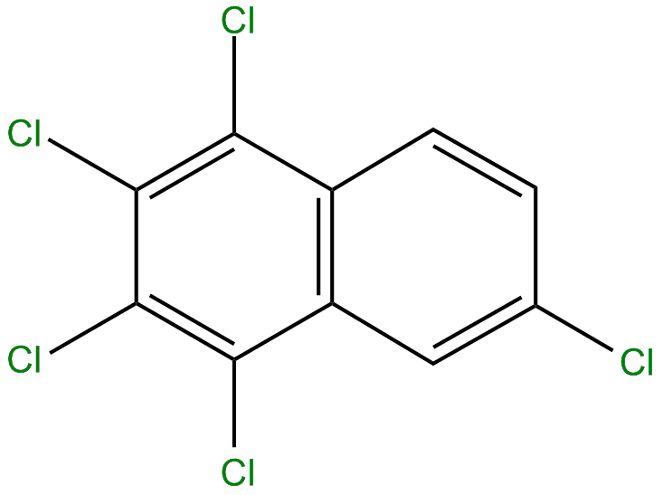 Image of naphthalene, 1,2,3,4,6-pentachloro-
