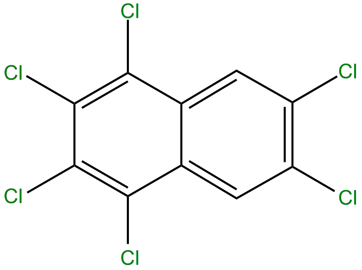 Image of naphthalene, 1,2,3,4,6,7-hexachloro-