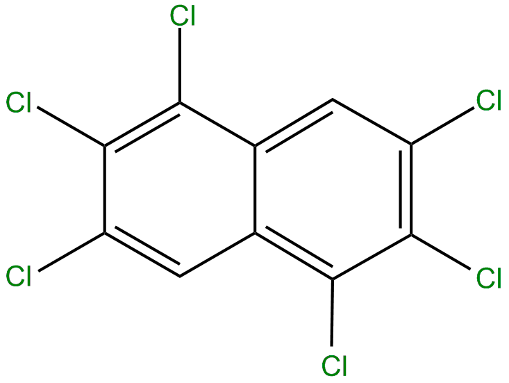 Image of naphthalene, 1,2,3,5,6,7-hexachloro-