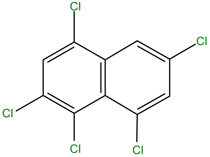Image of naphthalene, 1,2,4,6,8-pentachloro-