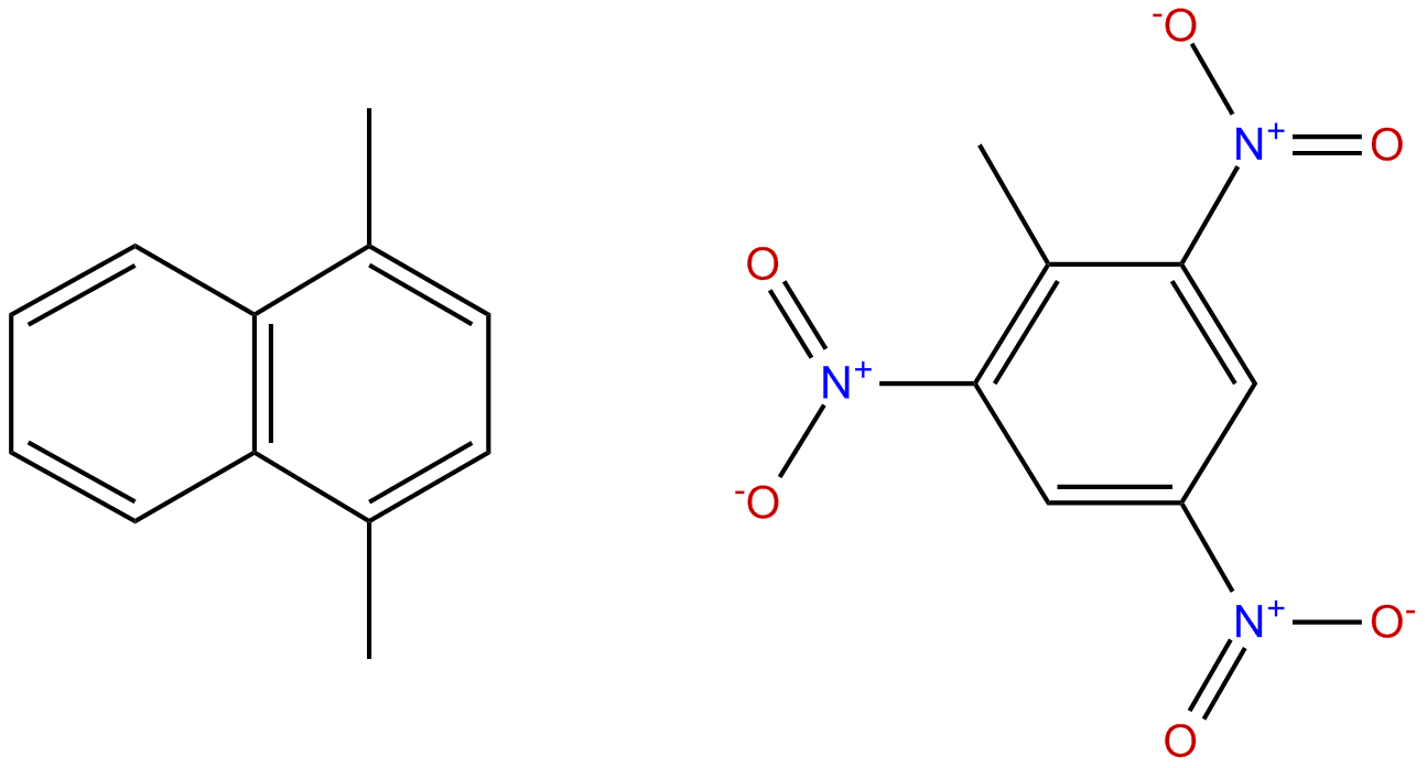 Image of naphthalene, 1,4-dimethyl-, compd. with 2-methyl-1,3,5-trinitrobenzene(1:1)