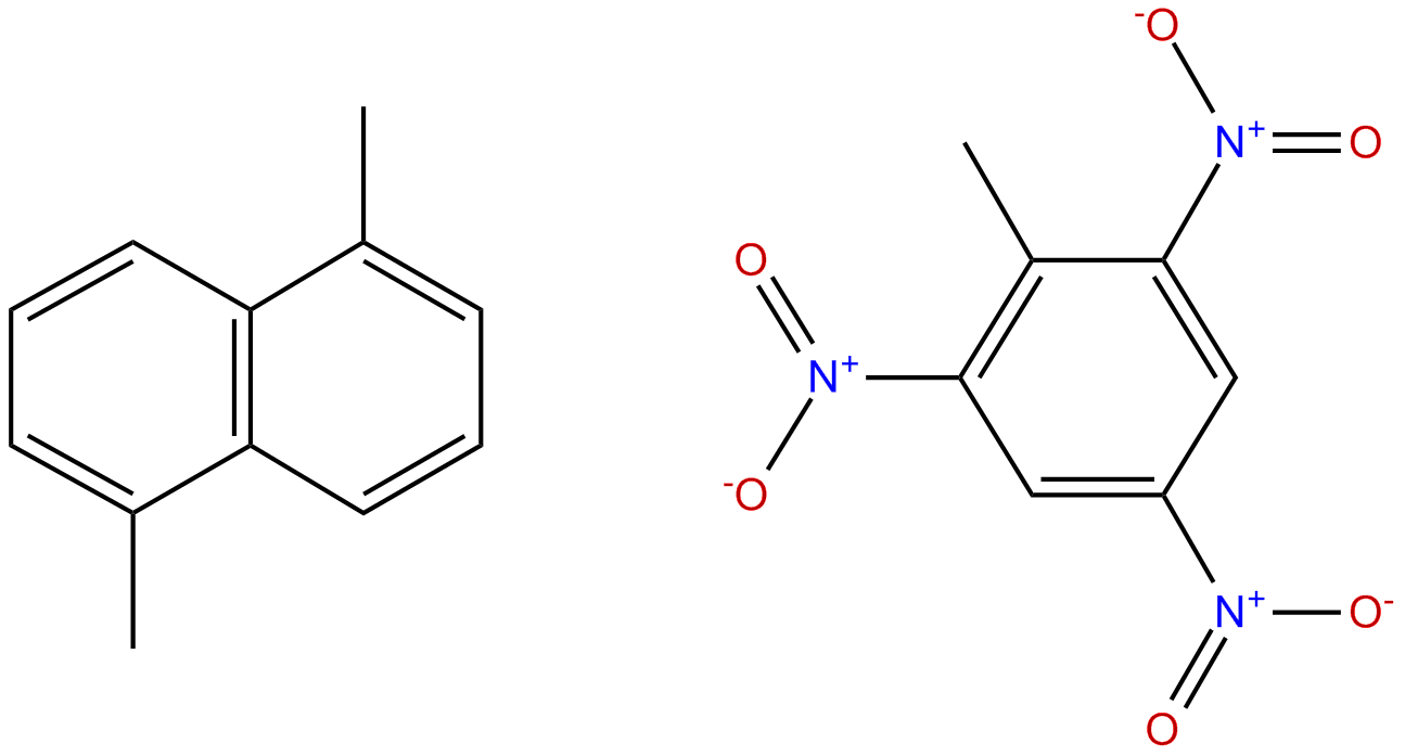 Image of naphthalene, 1,5-dimethyl-, compd. with 2-methyl-1,3,5-trinitrobenzene(1:1)