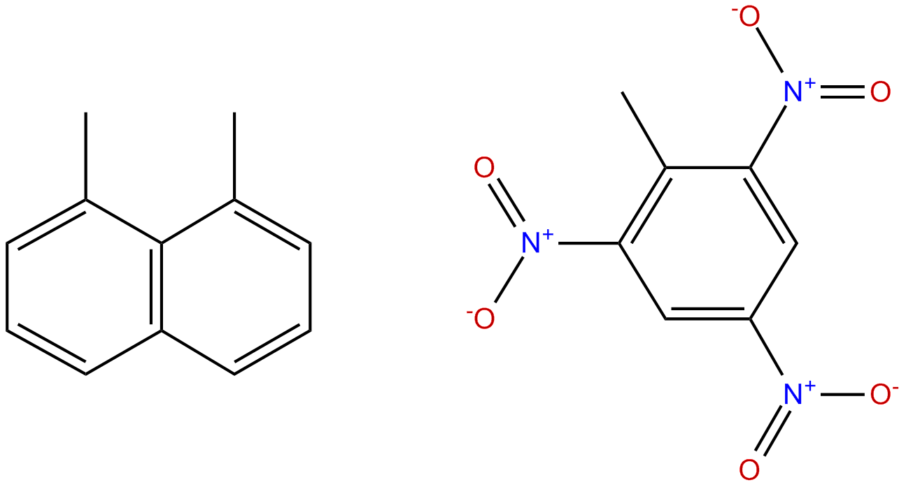 Image of naphthalene, 1,8-dimethyl-, compd. with 2-methyl-1,3,5-trinitrobenzene(1:1)