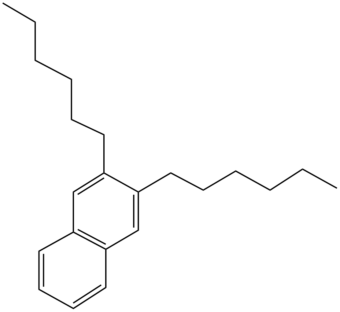 Image of naphthalene, 2,3-dihexyl-