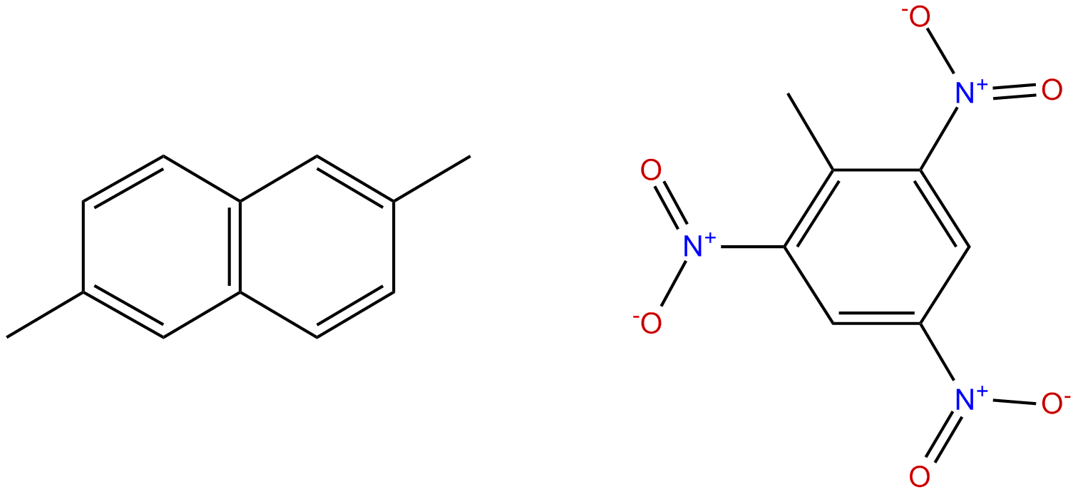 Image of naphthalene, 2,6-dimethyl-, compd. with 2-methyl-1,3,5-trinitrobenzene (1:1)