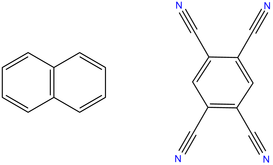 Image of naphthalene, compd. with 1,2,4,5-benzenetetracarbonitrile (1:1)