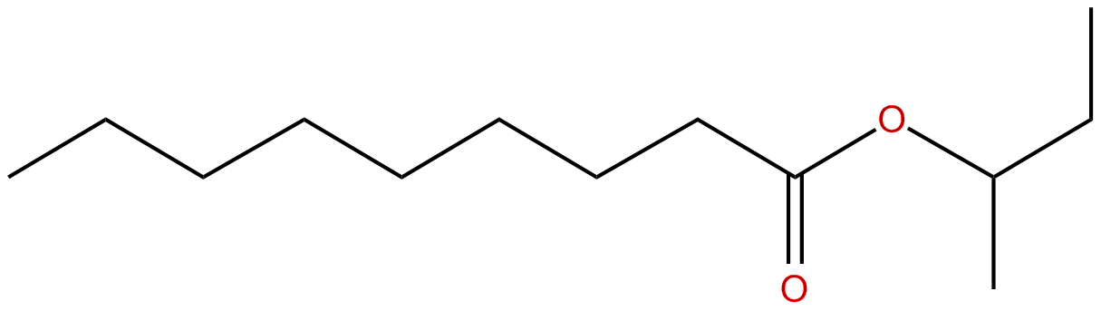 Image of nonanoic acid, 1-methylpropyl ester