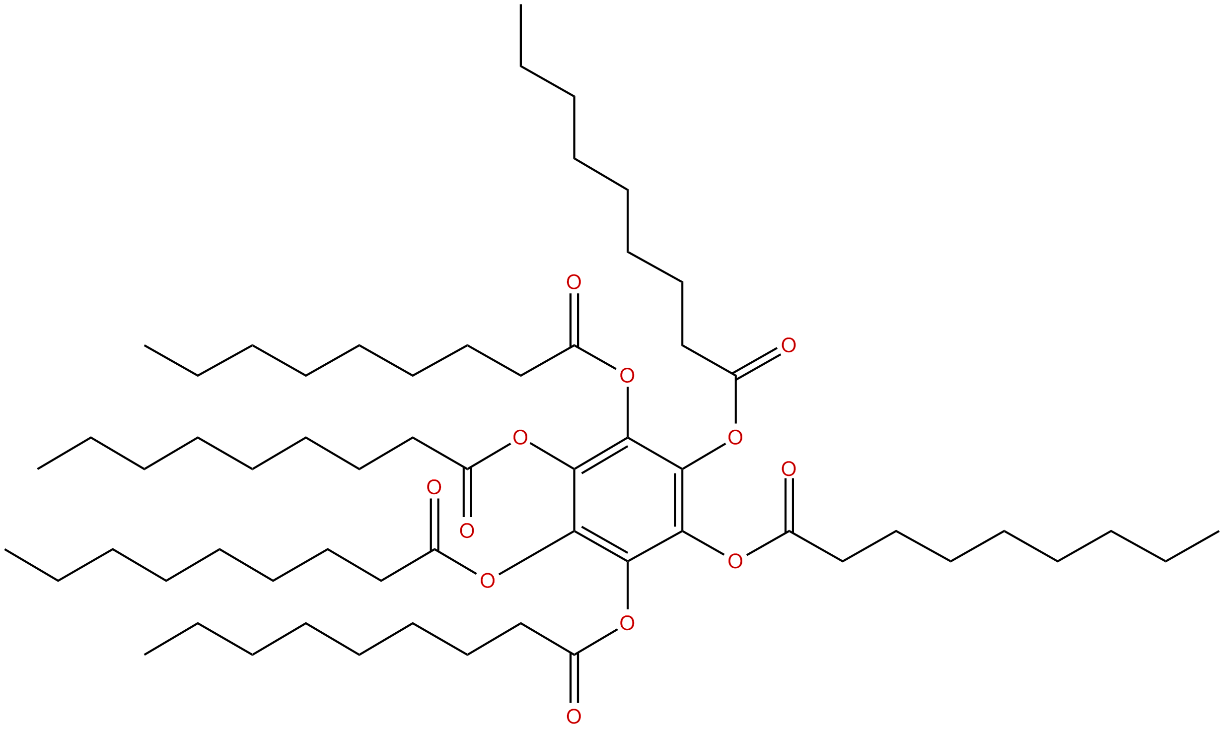 Image of nonanoic acid, 1,2,3,4,5,6-benzenehexayl ester
