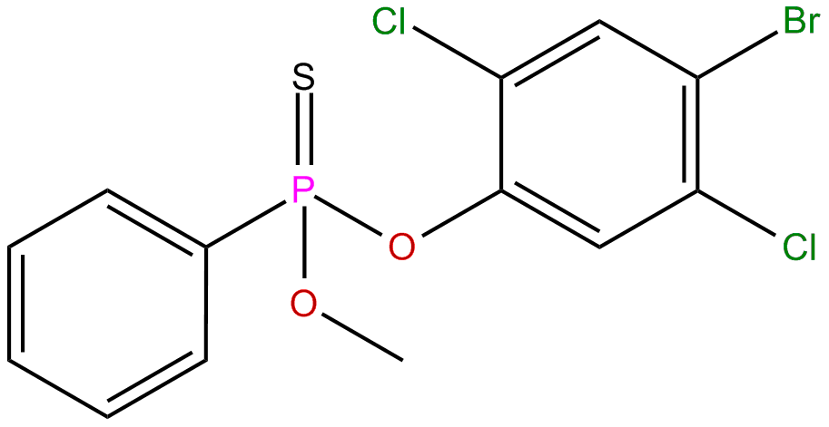 Image of O-(4-bromo-2,5-dichlorophenyl) O-methyl phenylphosphonothioate