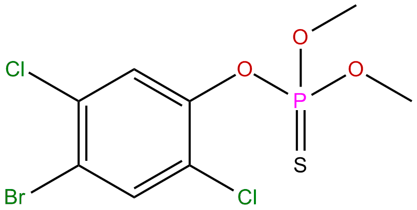 Image of O-(4-bromo-2,5-dichlorophenyl) O,O-dimethyl phosphorothioate